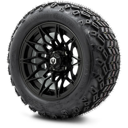 MODZ® 12" Galaxy Matte Black Wheels & Off-Road Tires Combo