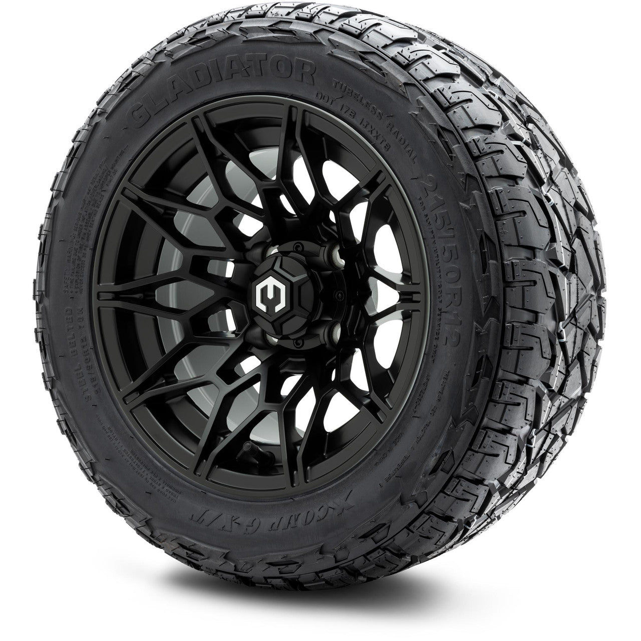 MODZ® 12" Galaxy Matte Black Wheels & Off-Road Tires Combo