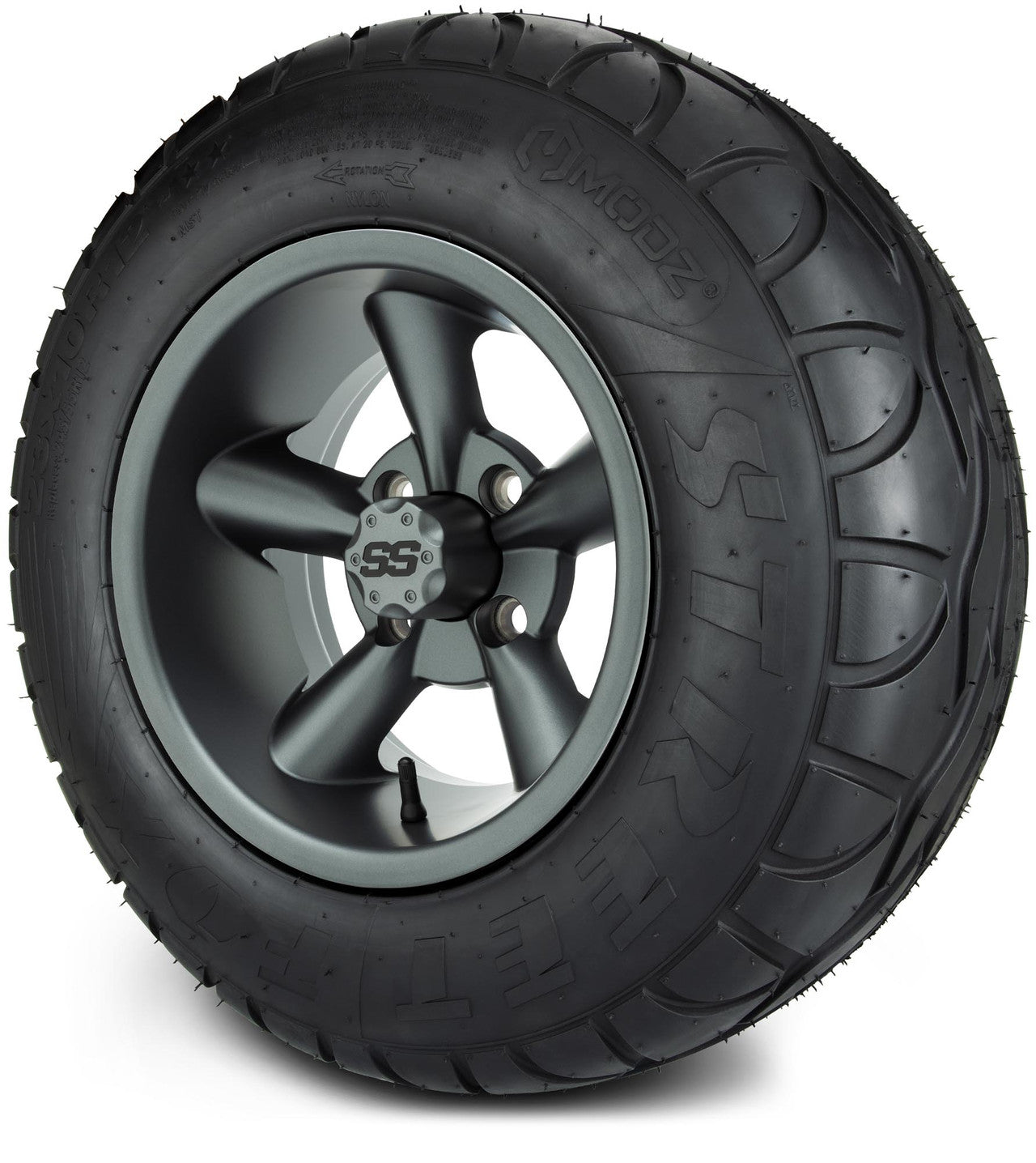 MODZ® 12" Godfather Gunmetal Wheels & Street Tires Combo