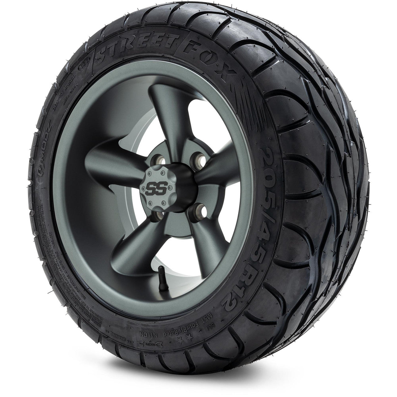 MODZ® 12" Godfather Gunmetal Wheels & Street Tires Combo
