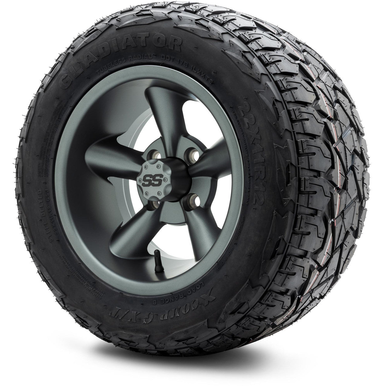 MODZ® 12" Godfather Gunmetal Wheels & Off-Road Tires Combo