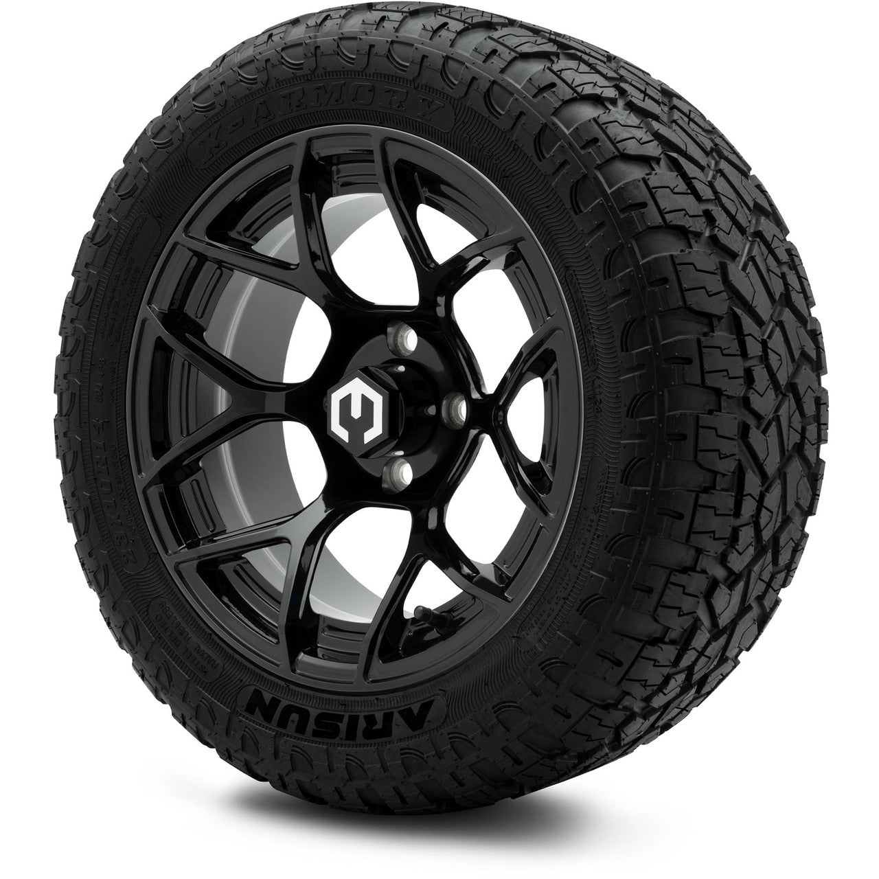 MODZ® 14" Renegade Glossy Black Wheels & Off-Road Tires Combo