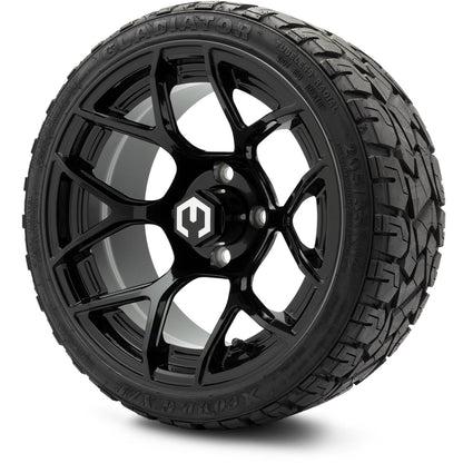 MODZ® 14" Renegade Glossy Black Wheels & Off-Road Tires Combo