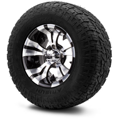 MODZ® 12" Vampire Machined Black Wheels & Off-Road Tires Combo