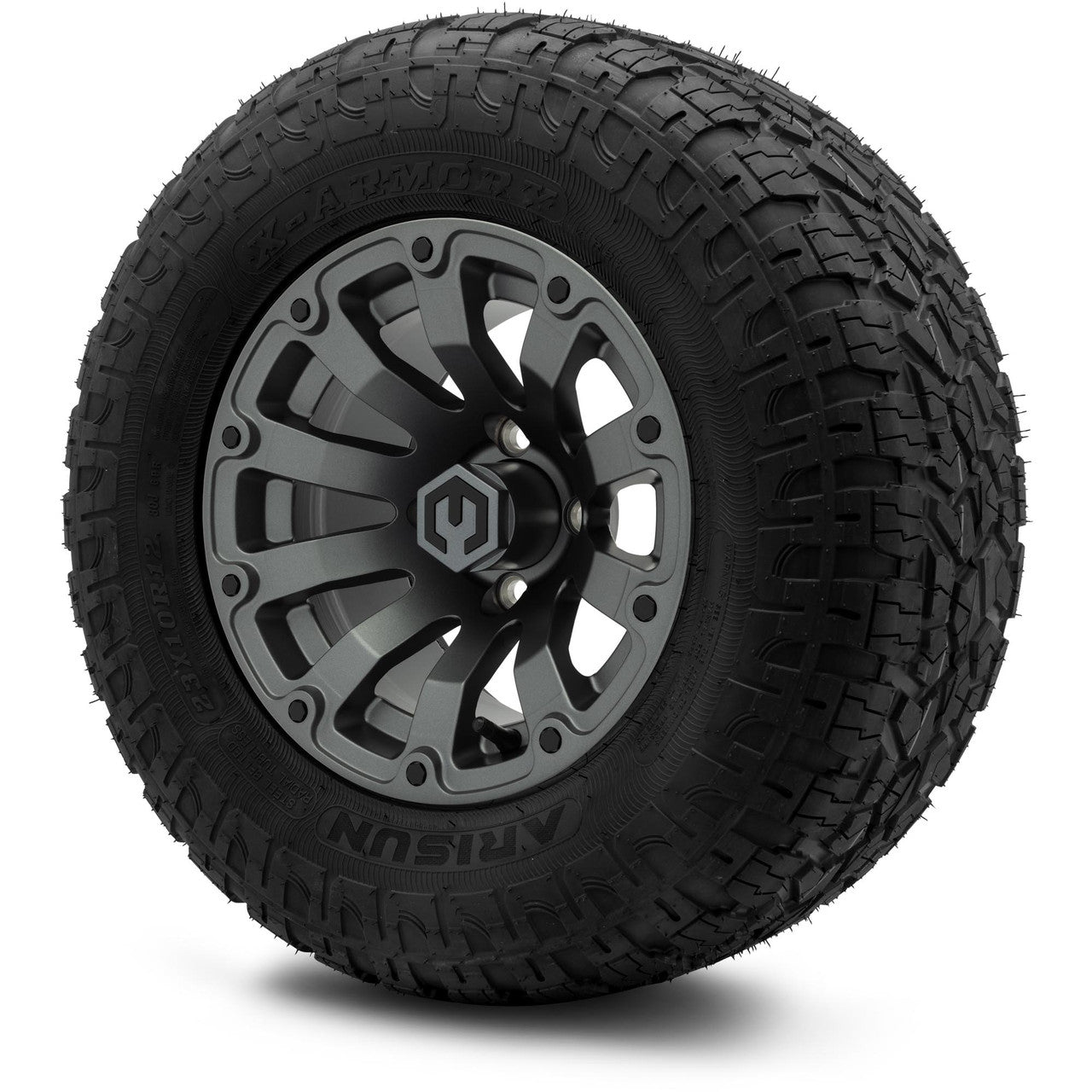 MODZ® 12" Bomber Matte Gunmetal Wheels & Off-Road Tires Combo