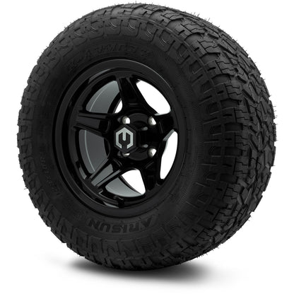 MODZ® 12" Drift Glossy Black Wheels & Off-Road Tires Combo