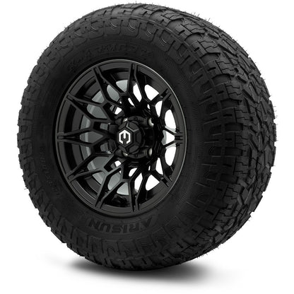 MODZ® 12" Galaxy Matte Black Wheels & Off-Road Tires Combo