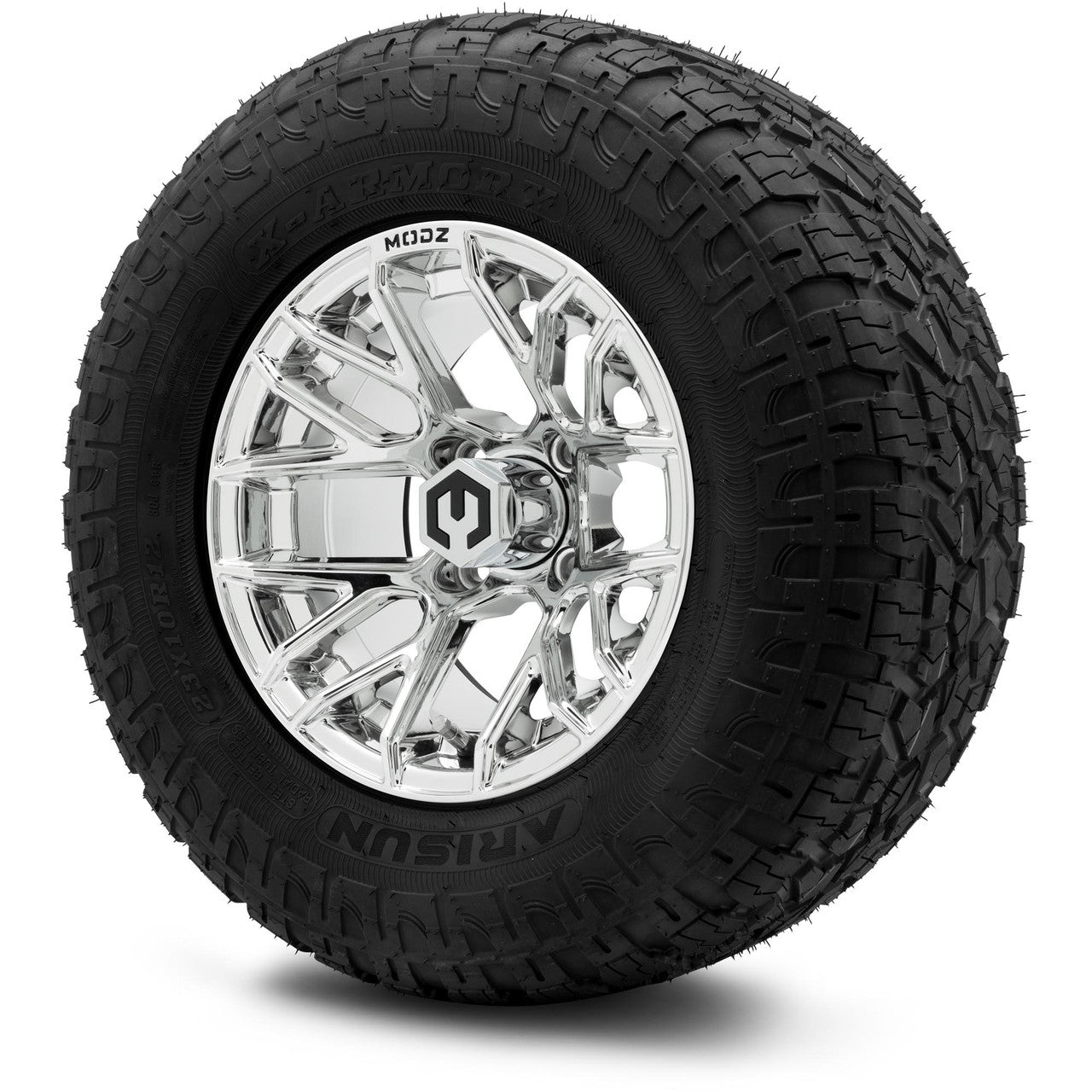 MODZ® 12" Matrix Chrome Wheels & Off-Road Tires Combo