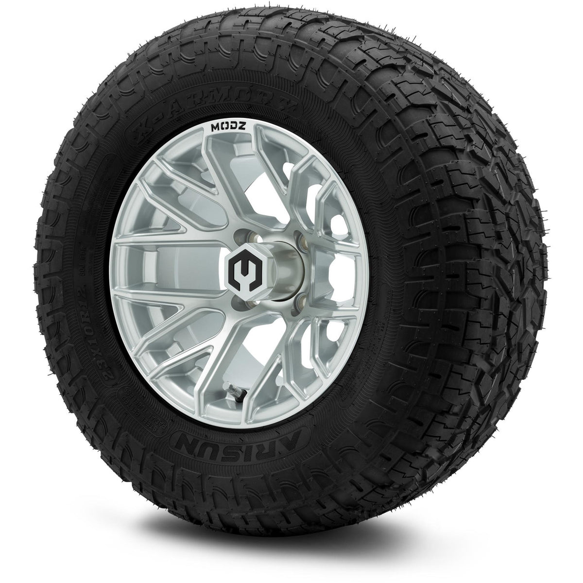 MODZ® 12" Matrix Silver Wheels & Off-Road Tires Combo