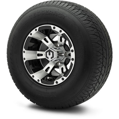 MODZ® 10" Ambush Machined Black Wheels & Street Tires Combo
