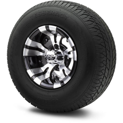 MODZ® 10" Vampire Machined Black Wheels & Street Tires Combo