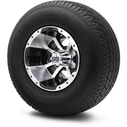 MODZ® 10" Storm Trooper Machined Black Wheels & Street Tires Combo