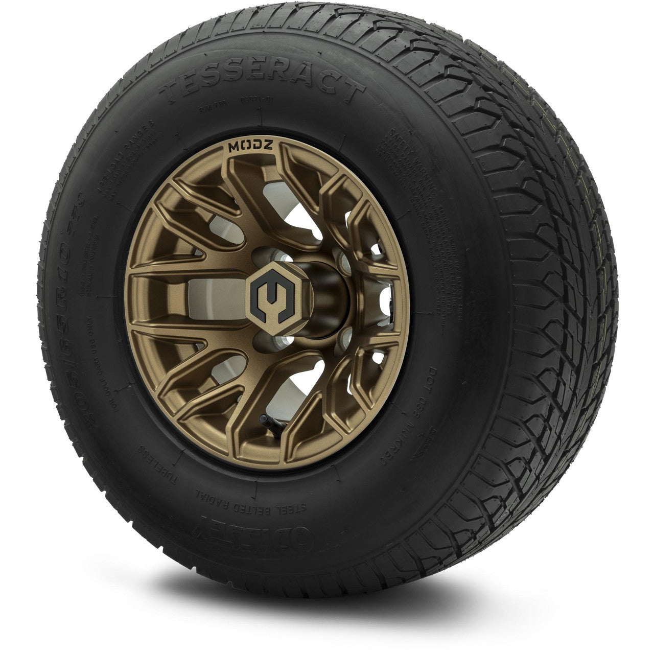 MODZ® 10" Matrix Matte Bronze Wheels & Street Tires Combo