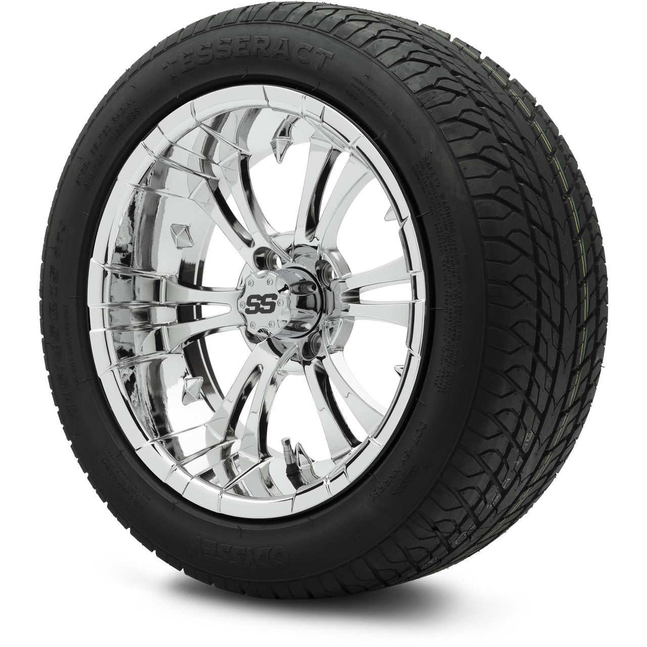 MODZ® 15" Vampire Chrome Wheels & Street Tires Combo