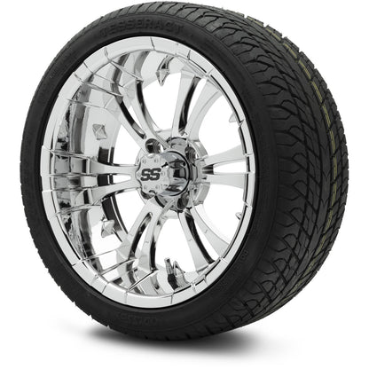 MODZ® 15" Vampire Chrome Wheels & Street Tires Combo