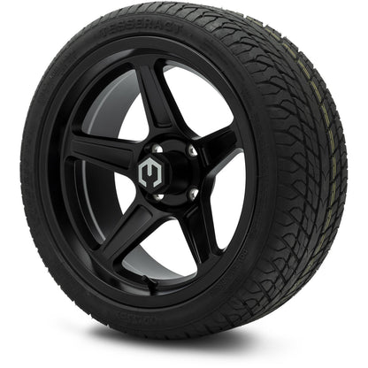 MODZ® 15" Drift Matte Black Wheels & Street Tires Combo