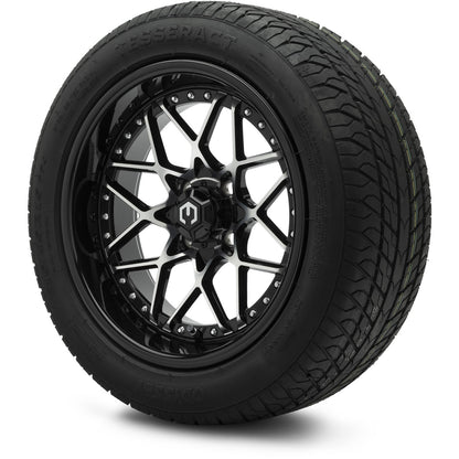 MODZ® 15" Formula Machined Black Wheels & Street Tires Combo