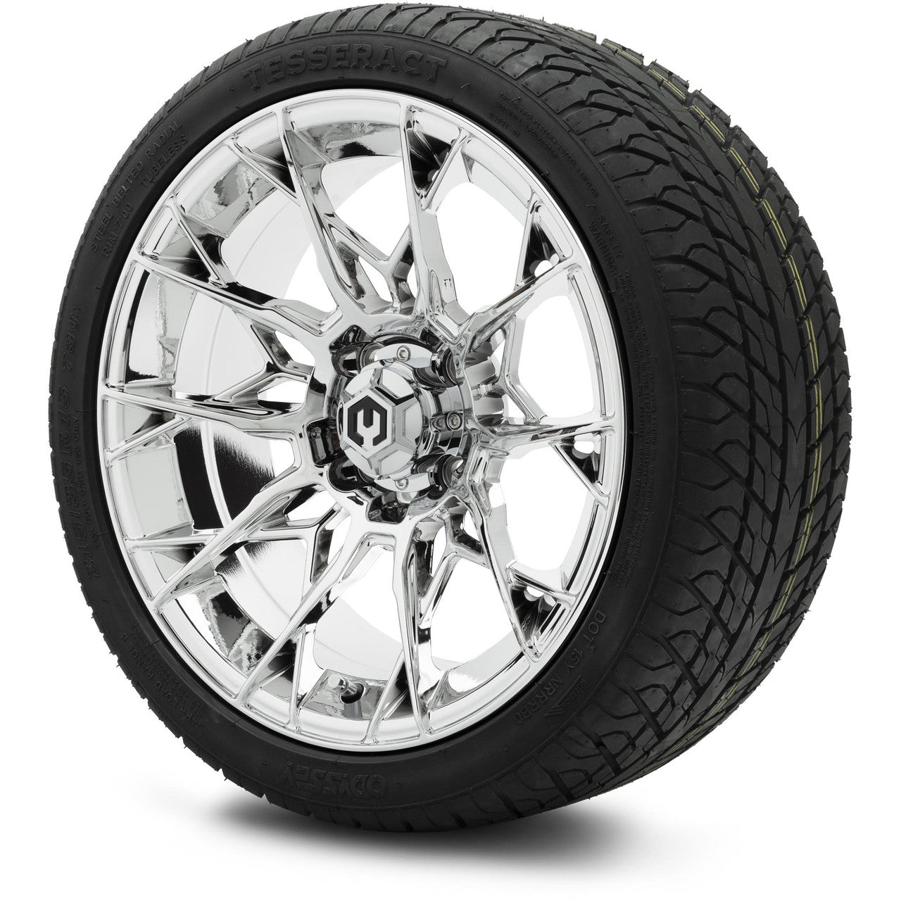MODZ® 15" Chaos Chrome Wheels & Street Tires Combo