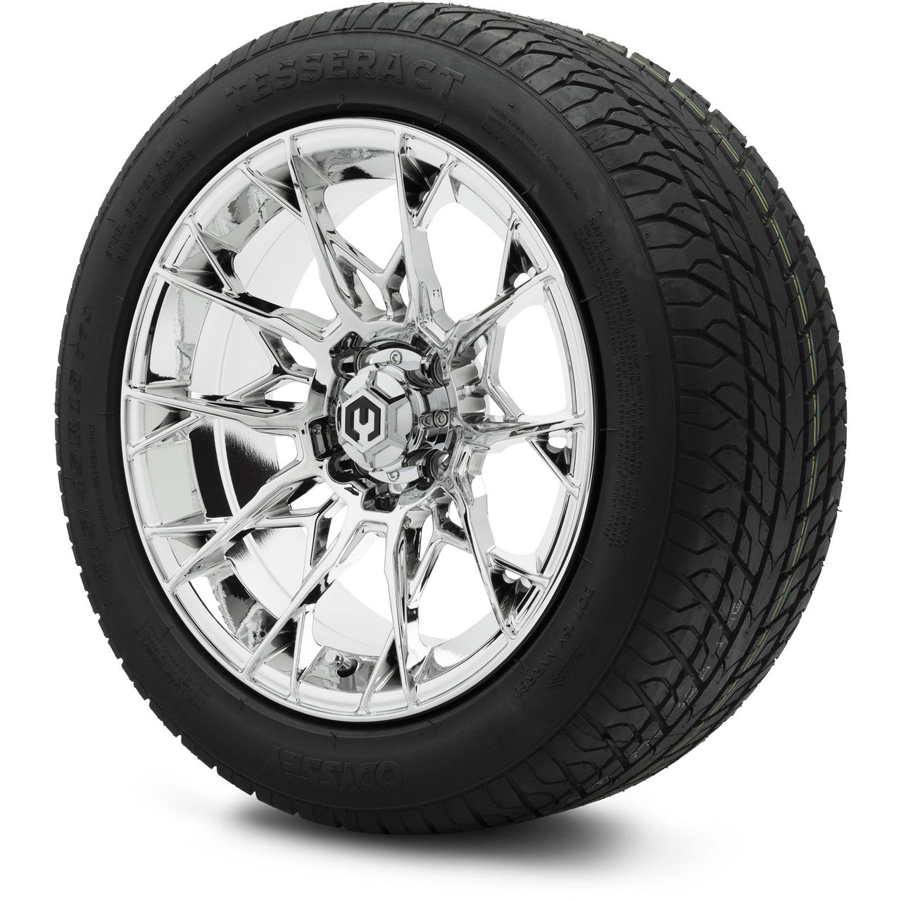MODZ® 15" Chaos Chrome Wheels & Street Tires Combo