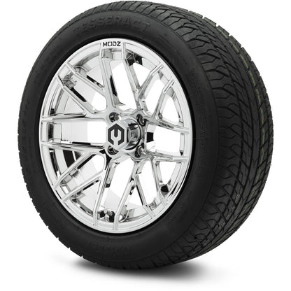 MODZ® 15" Matrix Chrome Wheels & Street Tires Combo