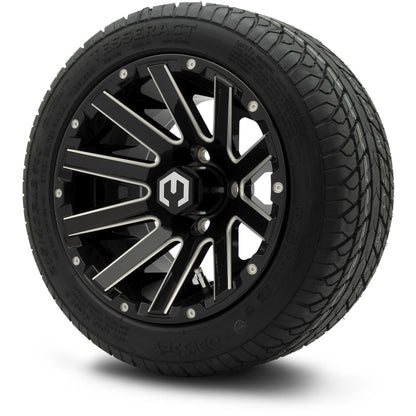 MODZ® 12" Mauler Glossy Black with Ball Mill Wheels & Street Tires Combo
