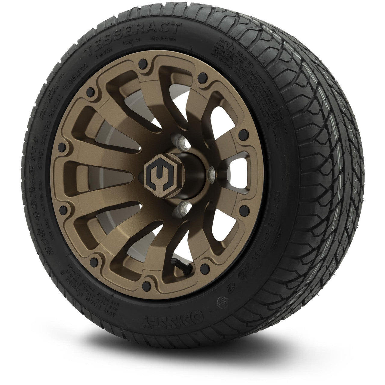MODZ® 12" Bomber Matte Bronze Wheels & Street Tires Combo