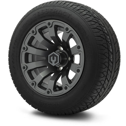 MODZ® 12" Bomber Matte Gunmetal Wheels & Street Tires Combo
