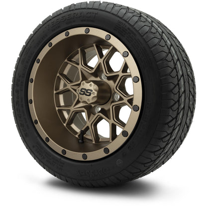 MODZ® 12" Vortex Matte Bronze Wheels & Street Tires Combo