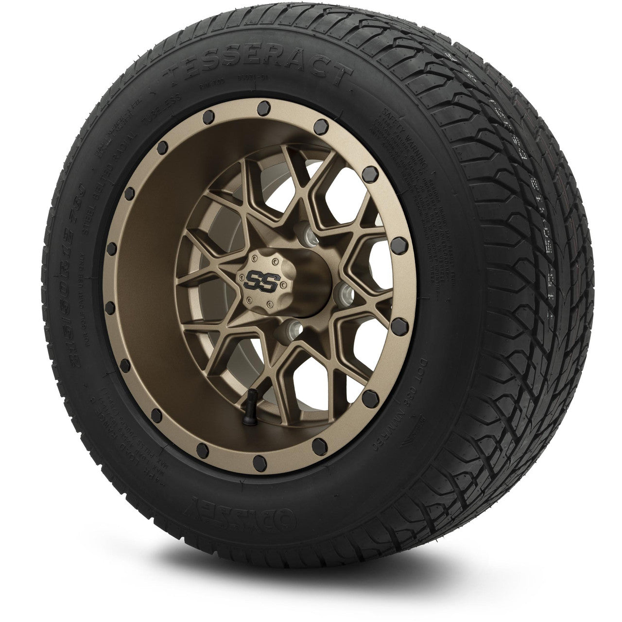 MODZ® 12" Vortex Matte Bronze Wheels & Street Tires Combo