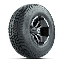 GTW Storm Trooper Black and Machined 10 in Wheels with 20in Fusion Street Tires – Set of 4