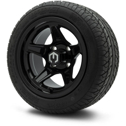 MODZ® 12" Drift Glossy Black Wheels & Street Tires Combo