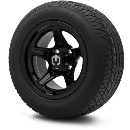 MODZ® 12" Drift Glossy Black Wheels & Street Tires Combo