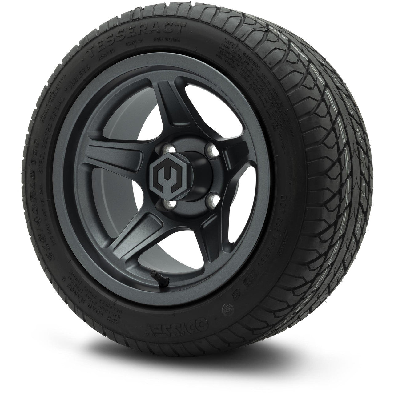MODZ® 12" Drift Gunmetal Wheels & Street Tires Combo