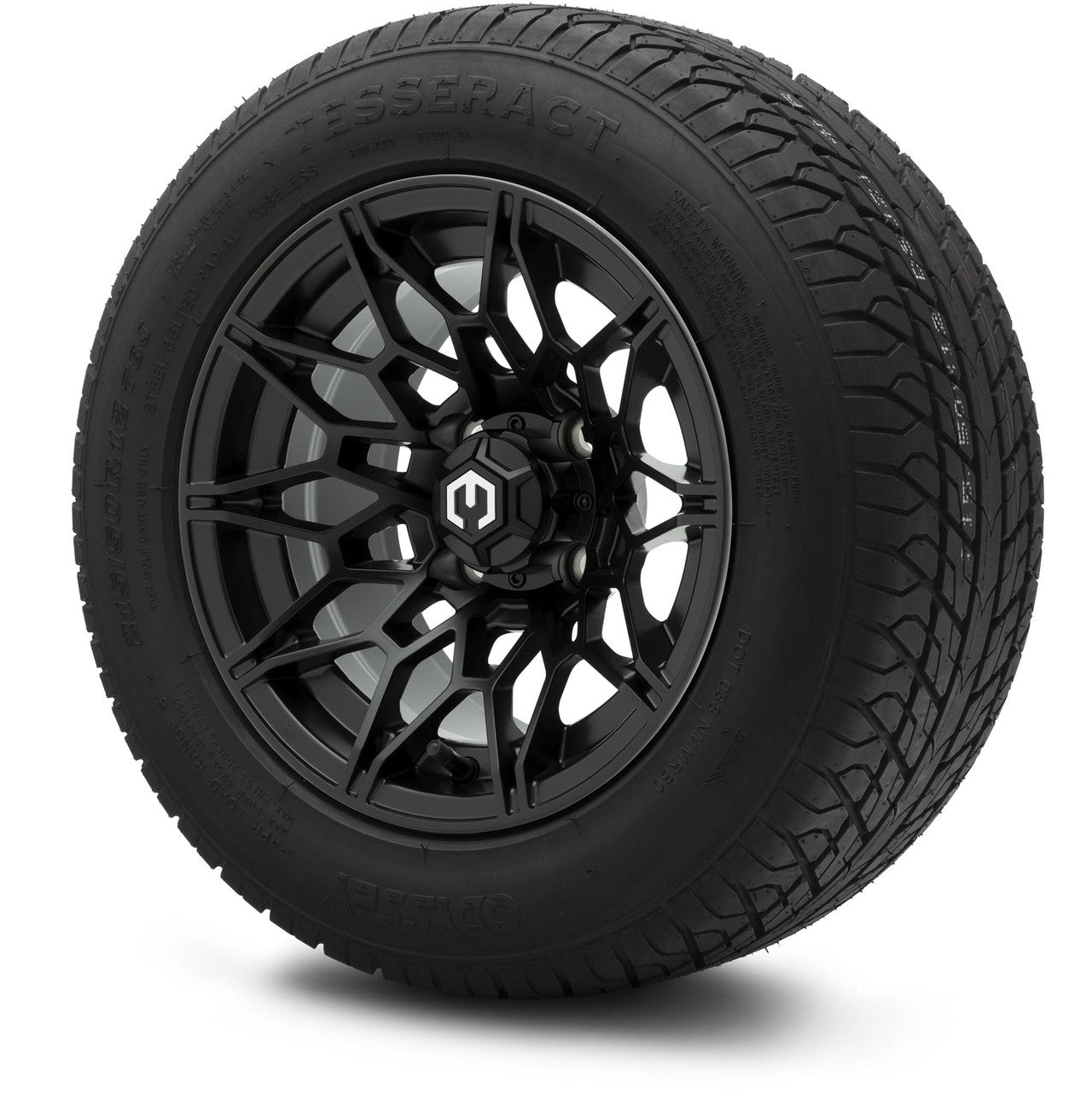 MODZ® 12" Galaxy Matte Black Wheels & Street Tires Combo