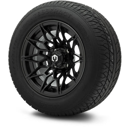MODZ® 12" Galaxy Matte Black Wheels & Street Tires Combo