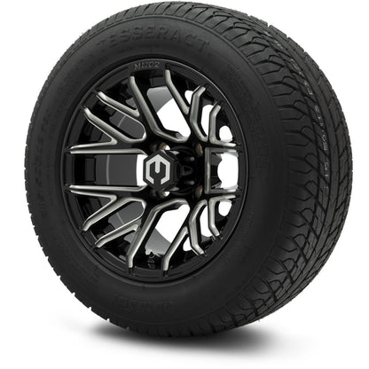 MODZ® 12" Matrix Glossy Black with Ball Mill Wheels & Street Tires Combo