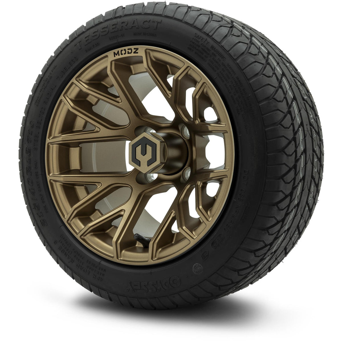 MODZ® 12" Matrix Matte Bronze Wheels & Street Tires Combo