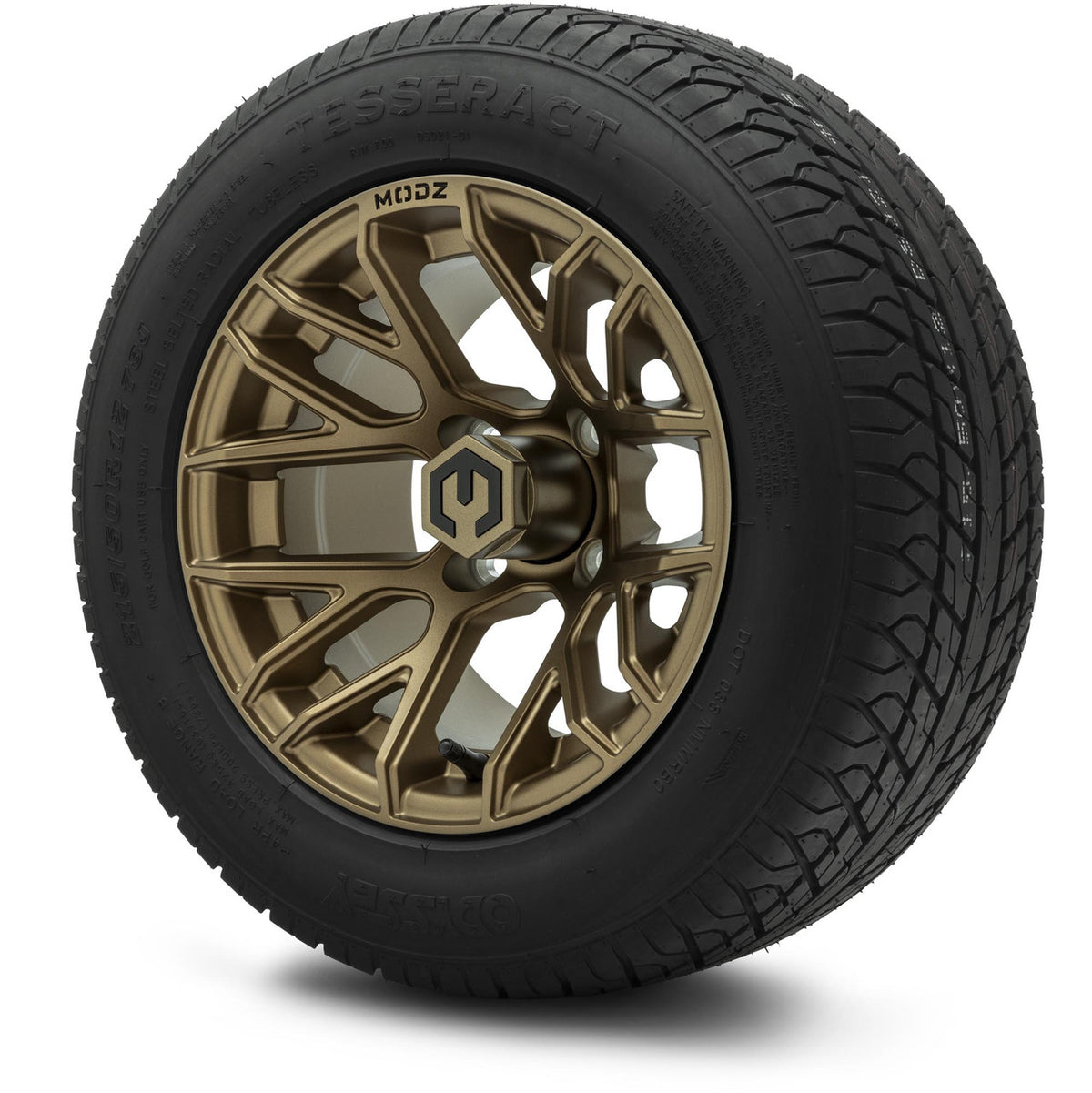 MODZ® 12" Matrix Matte Bronze Wheels & Street Tires Combo