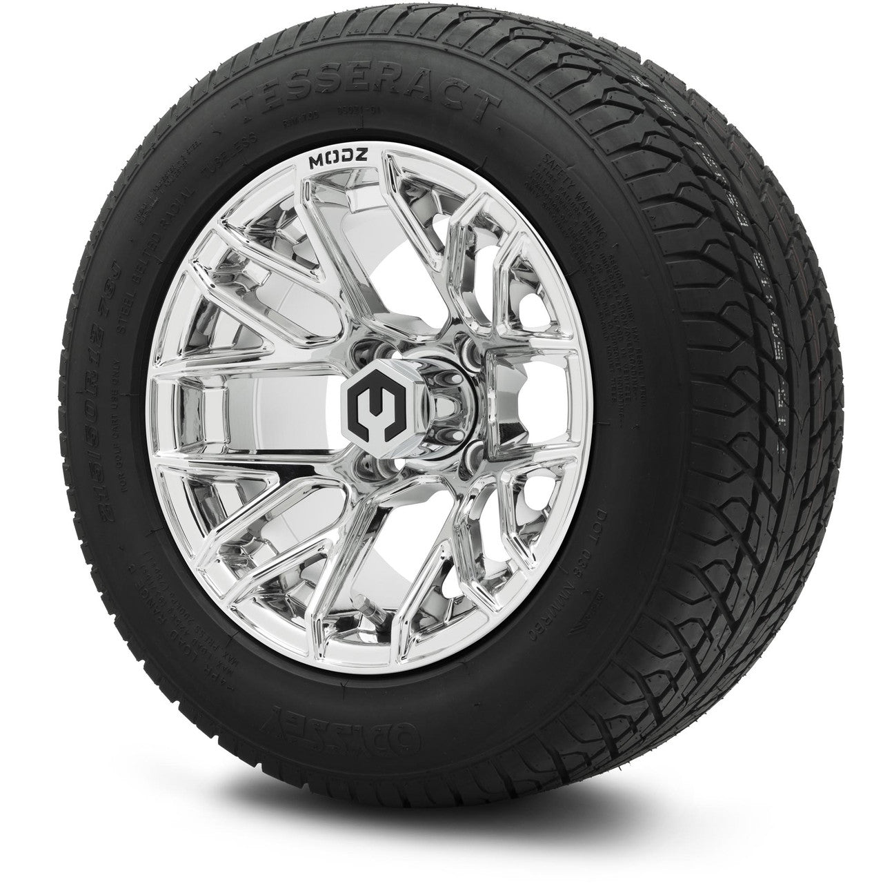 MODZ® 12" Matrix Chrome Wheels & Street Tires Combo