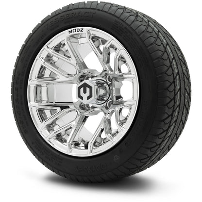 MODZ® 12" Matrix Chrome Wheels & Street Tires Combo
