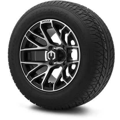 MODZ® 12" Matrix Machined Matte Black Wheels & Street Tires Combo