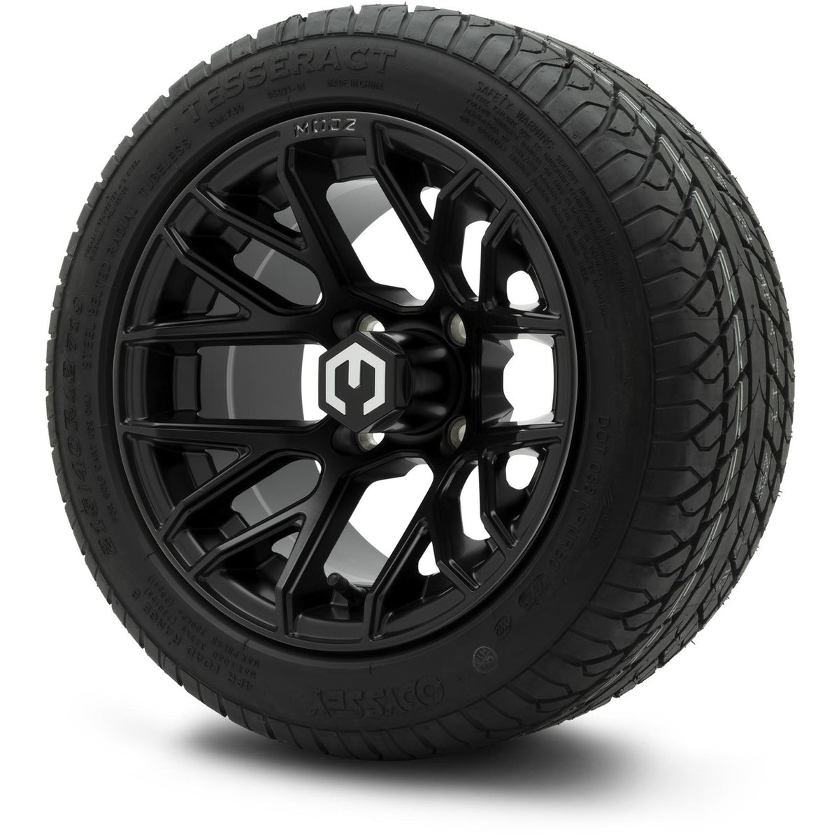 MODZ® 12" Matrix Matte Black Wheels & Street Tires Combo