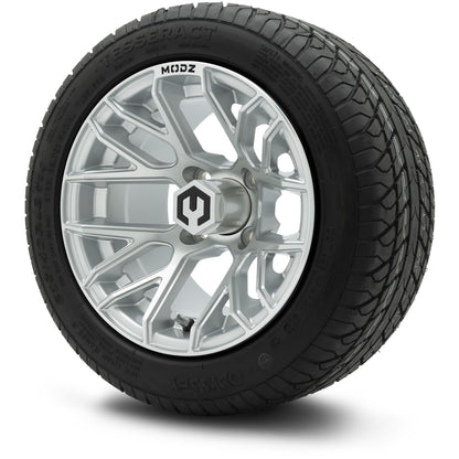 MODZ® 12" Matrix Silver Wheels & Street Tires Combo