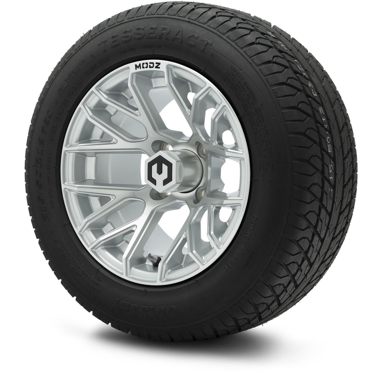 MODZ® 12" Matrix Silver Wheels & Street Tires Combo