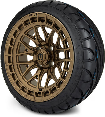 MODZ® 14" Torrent Matte Bronze Wheels & Street Tires Combo