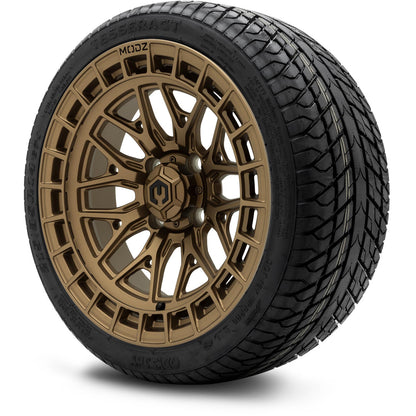 MODZ® 14" Torrent Matte Bronze Wheels & Street Tires Combo