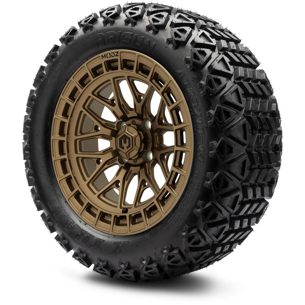 MODZ® 14" Torrent Matte Bronze Wheels & Off-Road Tires Combo