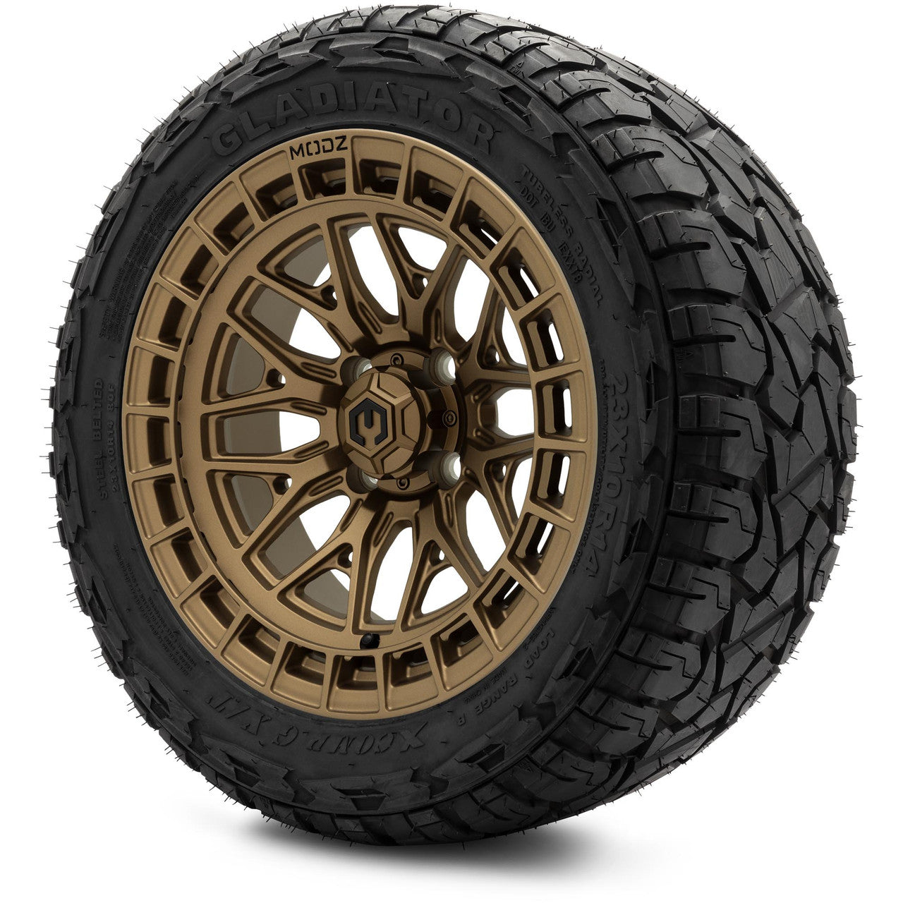 MODZ® 14" Torrent Matte Bronze Wheels & Off-Road Tires Combo