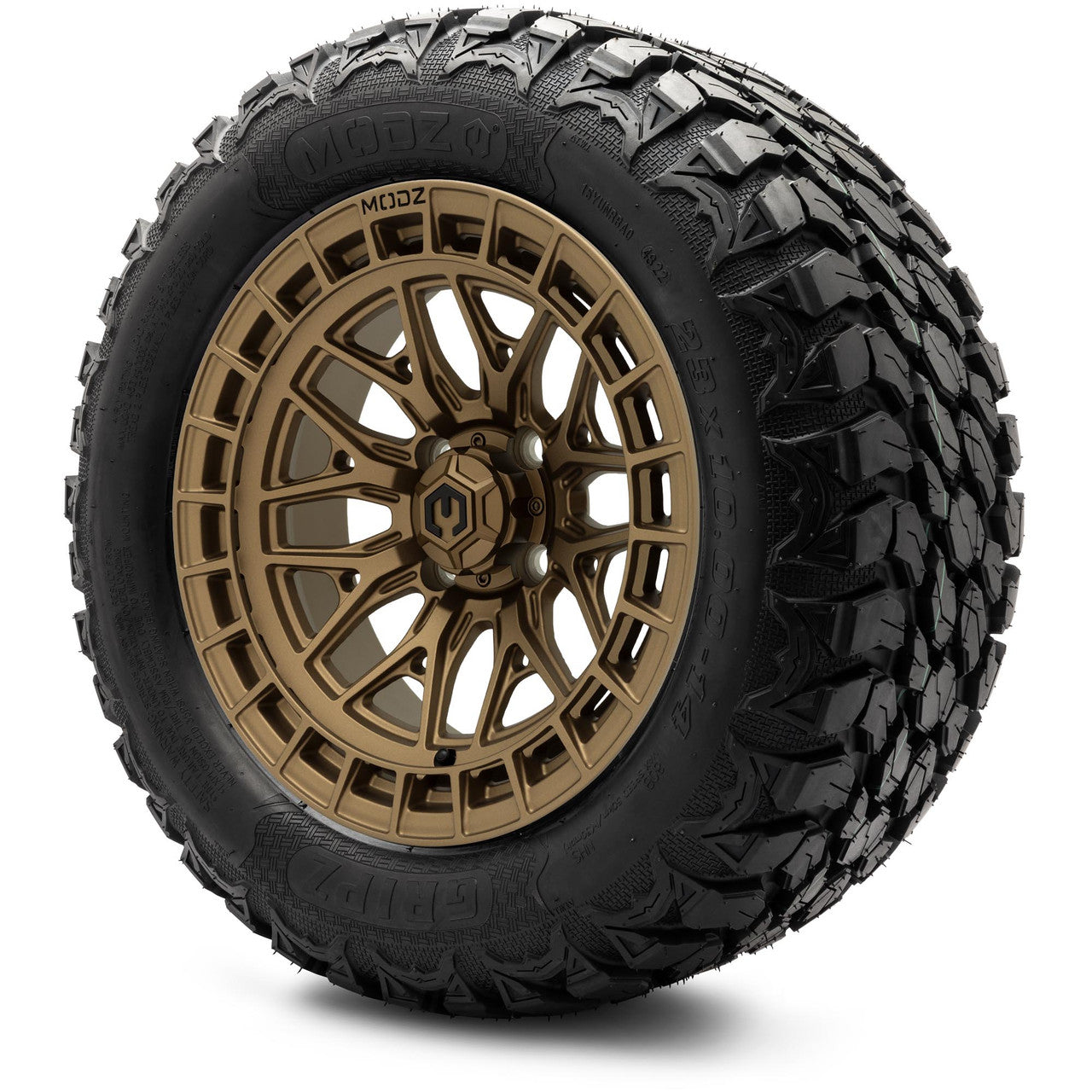 MODZ® 14" Torrent Matte Bronze Wheels & Off-Road Tires Combo