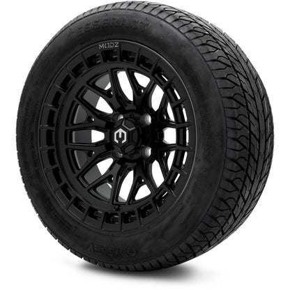 MODZ® 14" Torrent Matte Black Wheels & Street Tires Combo